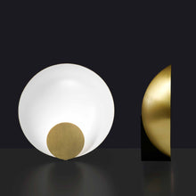 Load image into Gallery viewer, Siro LED Table Lamp in Satin Gold Glaze (Large).