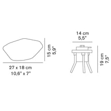 Load image into Gallery viewer, Stone Outdoor Lamp - line drawing.