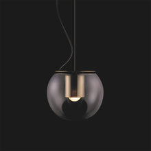 Load image into Gallery viewer, The Globe Pendant Light in Satin Gold/Anodic Bronze (Small).