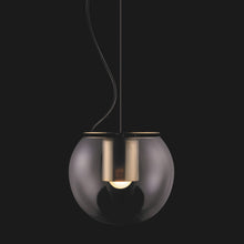 Load image into Gallery viewer, The Globe Pendant Light in Satin Gold/Anodic Bronze (Large).