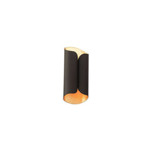 Load image into Gallery viewer, Opus LED Wall Light in Black and Gold.
