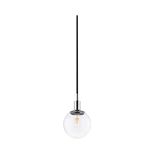 Load image into Gallery viewer, Orb Pendant Light in Polished Chrome / Clear.