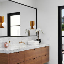 Load image into Gallery viewer, Orbel Wall Light in bathroom.