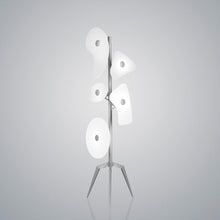 Load image into Gallery viewer, Orbital Floor Lamp in White.