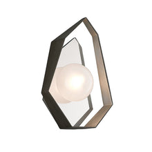 Load image into Gallery viewer, Origami LED Wall Light by Troy Lighting in Graphite/Silver Leaf.