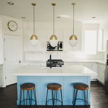 Load image into Gallery viewer, Orion Oval Pendant Light in dining room.