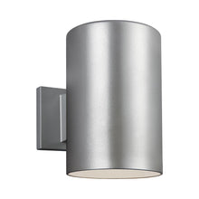 Load image into Gallery viewer, Outdoor Cylinders Wall Light in Large/100W/Painted Brushed Nickel.