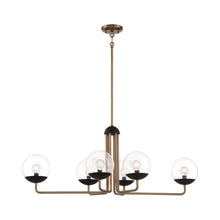 Load image into Gallery viewer, Outer Limits Linear Pendant Light in Painted Bronze.