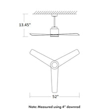 Load image into Gallery viewer, Adora Outdoor Ceiling Fan - line drawing.