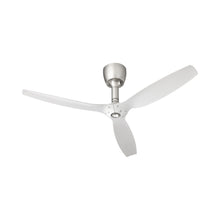 Load image into Gallery viewer, Alpha LED Ceiling Fan in Satin Nickel/White.