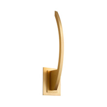 Load image into Gallery viewer, Bolo LED Wall Light in Aged Brass.