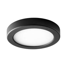 Load image into Gallery viewer, Elite LED Flush Mount Ceiling Light in Black (7-Inch).