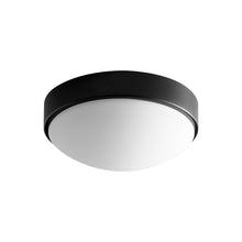 Load image into Gallery viewer, Journey LED Flush Mount Ceiling Light in Glass/Black (11-Inch/1-Light).