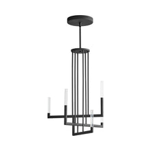 Load image into Gallery viewer, Lustre LED Chandelier in Black.