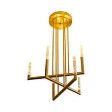 Load image into Gallery viewer, Lustre LED Chandelier in Detail.