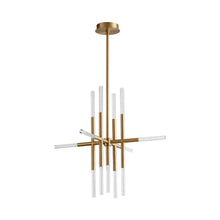 Load image into Gallery viewer, Moxy LED Pendant Light in Aged Brass (32-Inch).