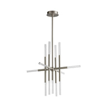 Load image into Gallery viewer, Moxy LED Pendant Light in Satin Nickel (32-Inch).