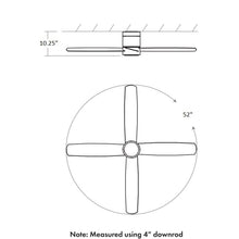 Load image into Gallery viewer, Oslo Flush Mount Ceiling Light - line drawing.