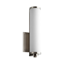 Load image into Gallery viewer, Tempus LED Bath Wall Light in Satin Nickel.