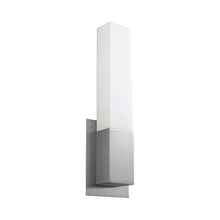 Load image into Gallery viewer, Vewga LED Bath Wall Light in Satin Nickel.