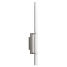 Load image into Gallery viewer, Wand LED Bath Wall Light in Satin Nickel.