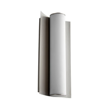 Load image into Gallery viewer, Wave LED Bath Wall Light in Satin Nickel.