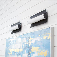 Load image into Gallery viewer, Wave LED Bath Wall Light in Detail.
