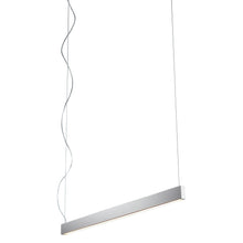 Load image into Gallery viewer, Zepp LED Linear Pendant Light in Polished Nickel (38-Inch).