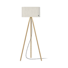Load image into Gallery viewer, Belmont Floor Lamp in White/Oak.