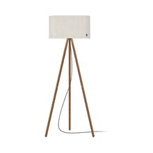 Load image into Gallery viewer, Belmont Floor Lamp in White/Walnut.