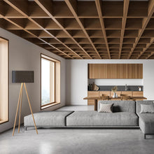 Load image into Gallery viewer, Belmont Floor Lamp in living room.
