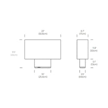 Load image into Gallery viewer, Belmont Table Lamp - line drawing.
