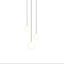 Load image into Gallery viewer, Bola LED Chandelier in Brass (3-Light).