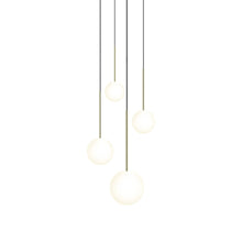 Load image into Gallery viewer, Bola LED Chandelier in Brass (4-Light).