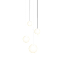 Load image into Gallery viewer, Bola LED Chandelier in Chrome (4-Light).