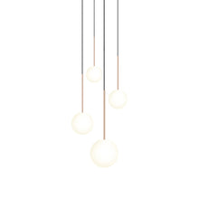 Load image into Gallery viewer, Bola LED Chandelier in Rose Gold (4-Light).