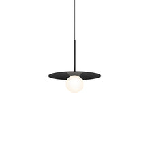 Load image into Gallery viewer, Bola LED Disc Pendant Light in Matte Black (Small).