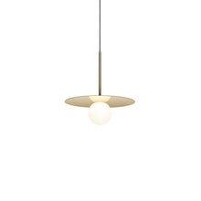 Load image into Gallery viewer, Bola LED Disc Pendant Light in Brass (Small).