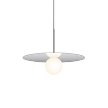 Load image into Gallery viewer, Bola LED Disc Pendant Light in Chrome (Medium).