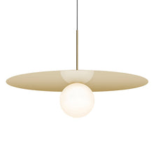 Load image into Gallery viewer, Bola LED Disc Pendant Light in Brass (X-Large).