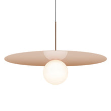 Load image into Gallery viewer, Bola LED Disc Pendant Light in Rose Gold (X-Large).