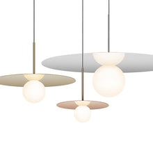 Load image into Gallery viewer, Bola LED Disc Pendant Light in Detail.