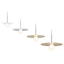 Load image into Gallery viewer, Bola LED Disc Pendant Light in Detail.