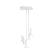 Load image into Gallery viewer, Cielo LED Chandelier in White/White (5-Light).