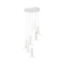 Load image into Gallery viewer, Cielo LED Chandelier in White/White (7-Light).