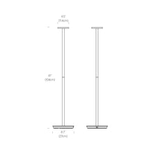 Load image into Gallery viewer, Luci LED Floor Lamp - line drawing.