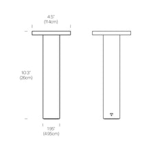 Load image into Gallery viewer, Luci LED Table Lamp - line rawing.