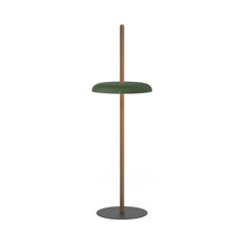 Load image into Gallery viewer, Nivel LED Floor Lamp in Walnut/Forest Green.