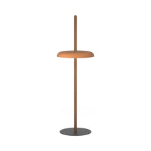 Load image into Gallery viewer, Nivel LED Floor Lamp in Walnut/Terracotta.