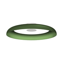 Load image into Gallery viewer, Nivel LED Flush Mount Ceiling Light in Forest Green. (22-Inch).